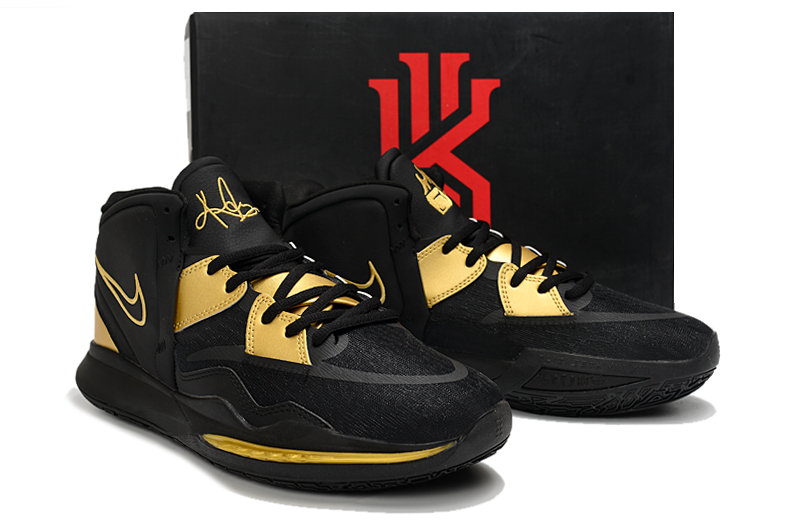 Nike Kyrie 8 Blue Gold Basketball Shoes